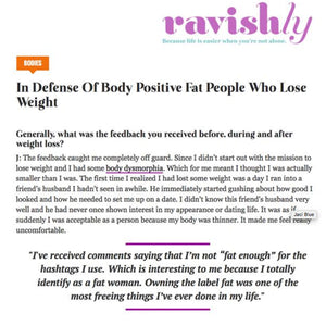 In Defense Of Body Positive Fat People Who Lose Weight